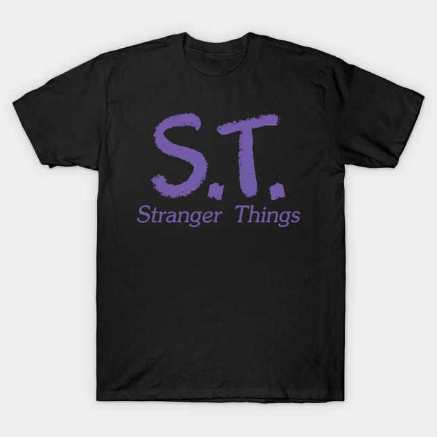 S.T. The Stranger Things T-Shirt by old_school_designs